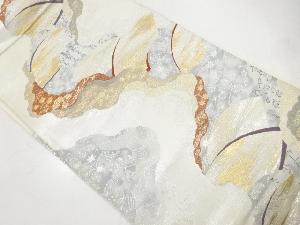 アンティーク　花鳥に詩模様織出し袋帯（材料）
